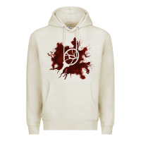 Oatmeal Heather mark of the malkavian Premium Hoodie - lanVoArt