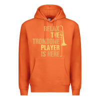 Carrot relax the trombone player is here gift trombone gifts Premium Hoodie - lanVoArt