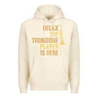 Sandshell relax the trombone player is here gift trombone gifts Premium Hoodie - lanVoArt