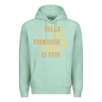 Seafoam relax the trombone player is here gift trombone gifts Premium Hoodie - lanVoArt