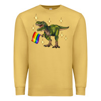 Antique Gold lgbtq+  t rex Premium Sweatshirt - Artiststas