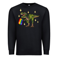 Black lgbtq+  t rex Premium Sweatshirt - Artiststas
