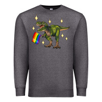 Charcoal Heather lgbtq+  t rex Premium Sweatshirt - Artiststas