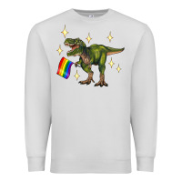 Dove Grey lgbtq+  t rex Premium Sweatshirt - Artiststas