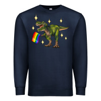 Navy lgbtq+  t rex Premium Sweatshirt - Artiststas