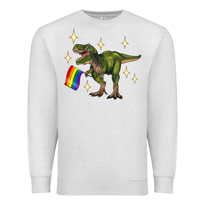 Lgbtq+  T Rex Premium Sweatshirt by Artiststas | Teevron