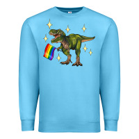 Ocean Blue lgbtq+  t rex Premium Sweatshirt - Artiststas