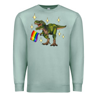 Seafoam lgbtq+  t rex Premium Sweatshirt - Artiststas