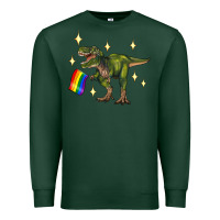 Sports Green lgbtq+  t rex Premium Sweatshirt - Artiststas