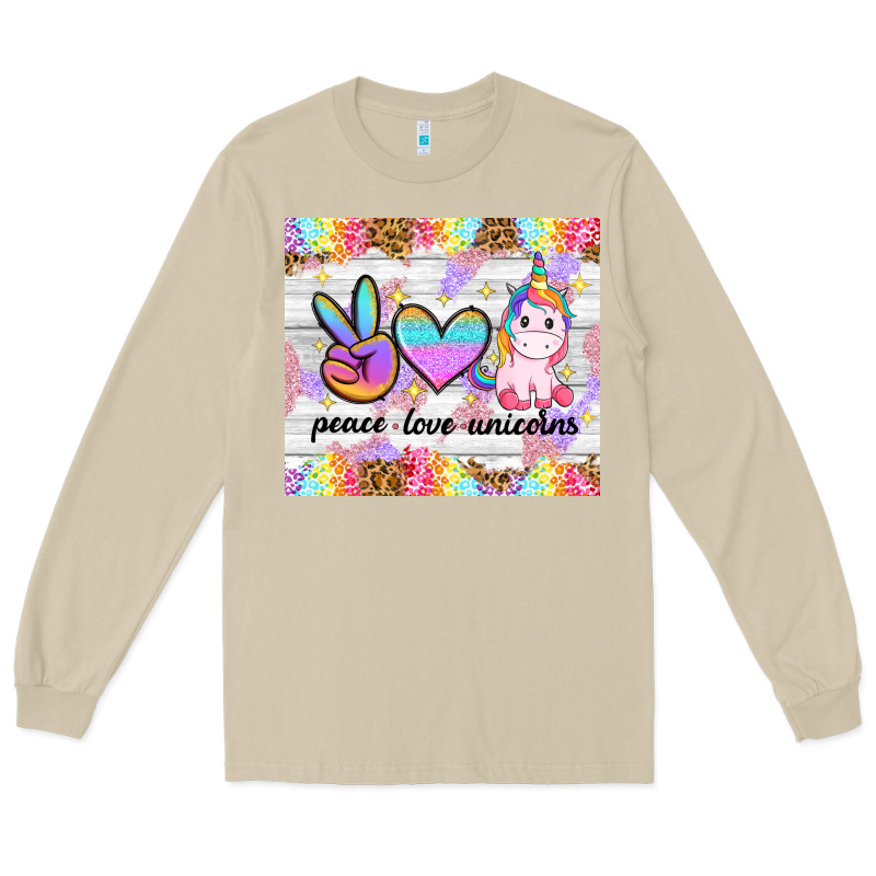 Peace Loeve Unicorns Long Sleeve Tee by CowGirlArtShop | Teevron