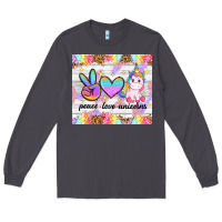 Smoke peace loeve unicorns Long Sleeve Tee - CowGirlArtShop