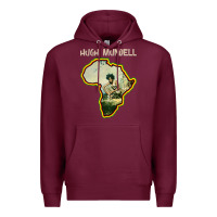 Burgundy hugh mundell 'africa must be free by 1983' Premium Hoodie - lanVoArt
