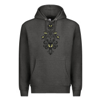 Charcoal Heather haunted mansion wallpaper Premium Hoodie - lanVoArt