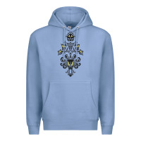 Colony Blue haunted mansion wallpaper Premium Hoodie - lanVoArt
