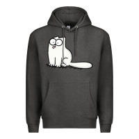 Charcoal Heather simon's cat 1 Premium Hoodie - lanVoArt