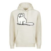 Oatmeal Heather simon's cat 1 Premium Hoodie - lanVoArt