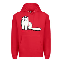 Red simon's cat 1 Premium Hoodie - lanVoArt