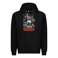 Black the burbs Premium Hoodie - lanVoArt