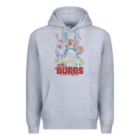 Heather Grey the burbs Premium Hoodie - lanVoArt