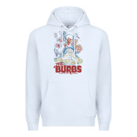 White the burbs Premium Hoodie - lanVoArt