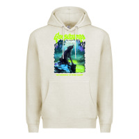 Oatmeal Heather r.l. stine goosebumps nightmare halloween werewolf fever swamp essenti Premium Hoodie - lanVoArt