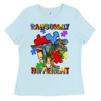 Baby Blue rawsomely different autism t rex Ladies Tee - Artiststas