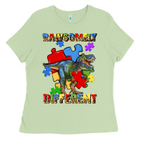 Matcha rawsomely different autism t rex Ladies Tee - Artiststas