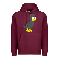 Burgundy bart as edgar allen poe raven nevermore halloween Premium Hoodie - lanVoArt