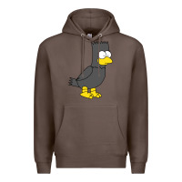 Coffee bart as edgar allen poe raven nevermore halloween Premium Hoodie - lanVoArt