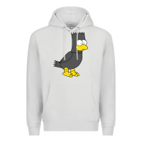Dove Grey bart as edgar allen poe raven nevermore halloween Premium Hoodie - lanVoArt
