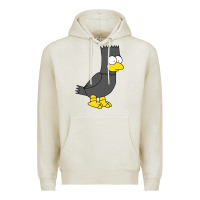 Oatmeal Heather bart as edgar allen poe raven nevermore halloween Premium Hoodie - lanVoArt