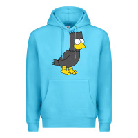 Ocean Blue bart as edgar allen poe raven nevermore halloween Premium Hoodie - lanVoArt