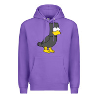 Purple bart as edgar allen poe raven nevermore halloween Premium Hoodie - lanVoArt