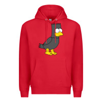 Red bart as edgar allen poe raven nevermore halloween Premium Hoodie - lanVoArt
