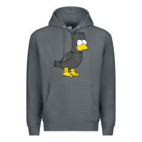 Rock bart as edgar allen poe raven nevermore halloween Premium Hoodie - lanVoArt