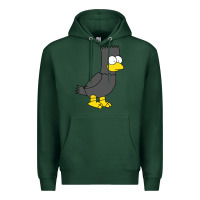 Sports Green bart as edgar allen poe raven nevermore halloween Premium Hoodie - lanVoArt