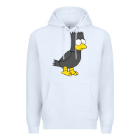 White bart as edgar allen poe raven nevermore halloween Premium Hoodie - lanVoArt