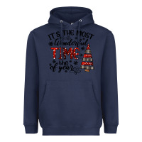 Navy IT THE MOST WONDERFUL TIME the of year Heavyweight Hoodie - CowhideDigitalArt