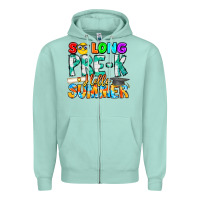 So Long Pre K Hello Summer Zipper Hoodie | Teevron