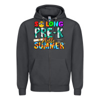 Smoke So Long Pre K Hello Summer Zipper Hoodie - CowhideDigitalArt