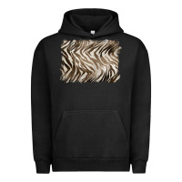 Pigment Black brown zebra pattern background Urban Hoodie - BarkalooDesign