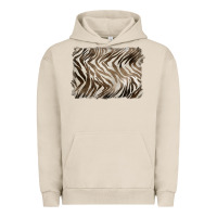 Pigment French Oak brown zebra pattern background Urban Hoodie - BarkalooDesign
