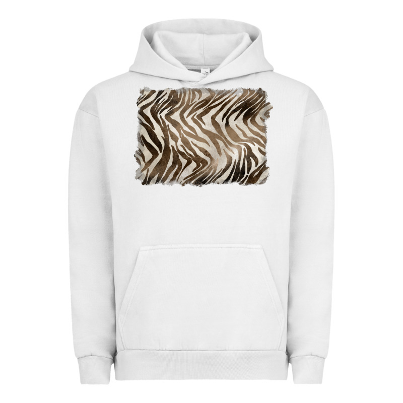 Brown Zebra Pattern Background Urban Hoodie by BarkalooDesign | Teevron