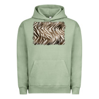 Pigment Oil Green brown zebra pattern background Urban Hoodie - BarkalooDesign