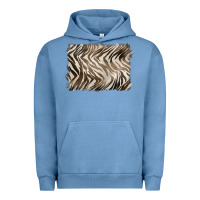 Pigment Pebble Blue brown zebra pattern background Urban Hoodie - BarkalooDesign