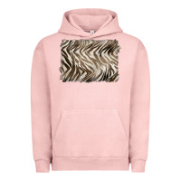 Pigment Salmon brown zebra pattern background Urban Hoodie - BarkalooDesign