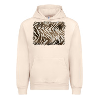 Sandshell brown zebra pattern background Urban Hoodie - BarkalooDesign