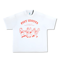 White pist idiots Urban Heavy Tee - lanVoArt