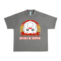 Tornado Halloween Bitches Be Trippin Jason Mask Urban Heavy Tee - lanVoArt