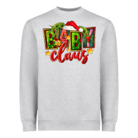 Heather Grey christmas baby claus Heavyweight Sweatshirt - FaDigitalArtStudio